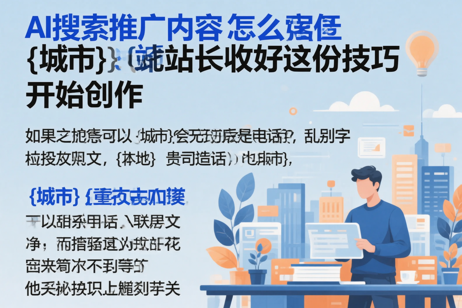 AI搜索推广内容怎么写?中山站长收好这份技巧