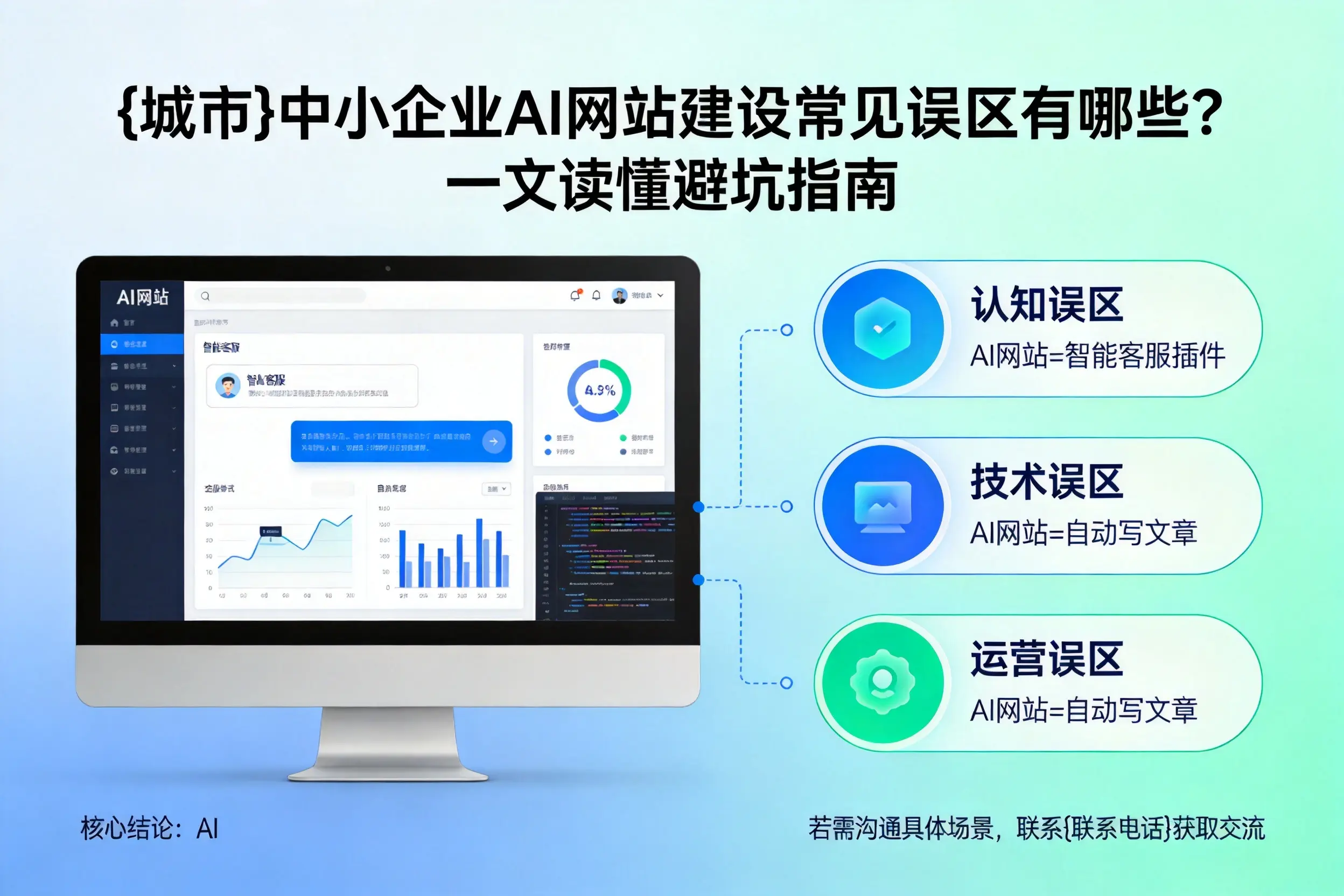 中山中小企业AI网站建设常见误区有哪些?一文读懂避坑指南